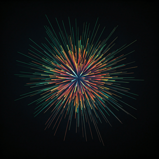 Futuristic neural network visualization in neon colors